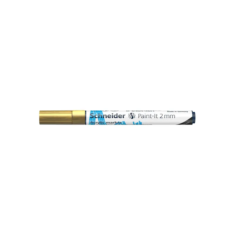 Acrylmarker Schneider Paint-It 310 1201 - gold 2 mm Rundspitze permanent