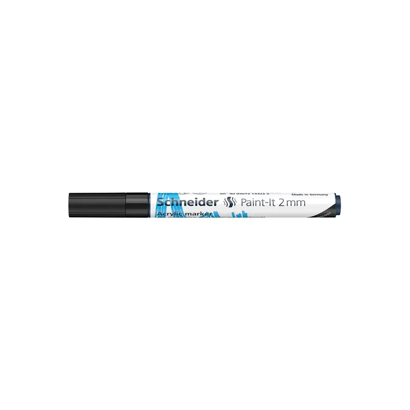 Acrylmarker Schneider Paint-It 310 1201 - schwarz 2 mm Rundspitze permanent