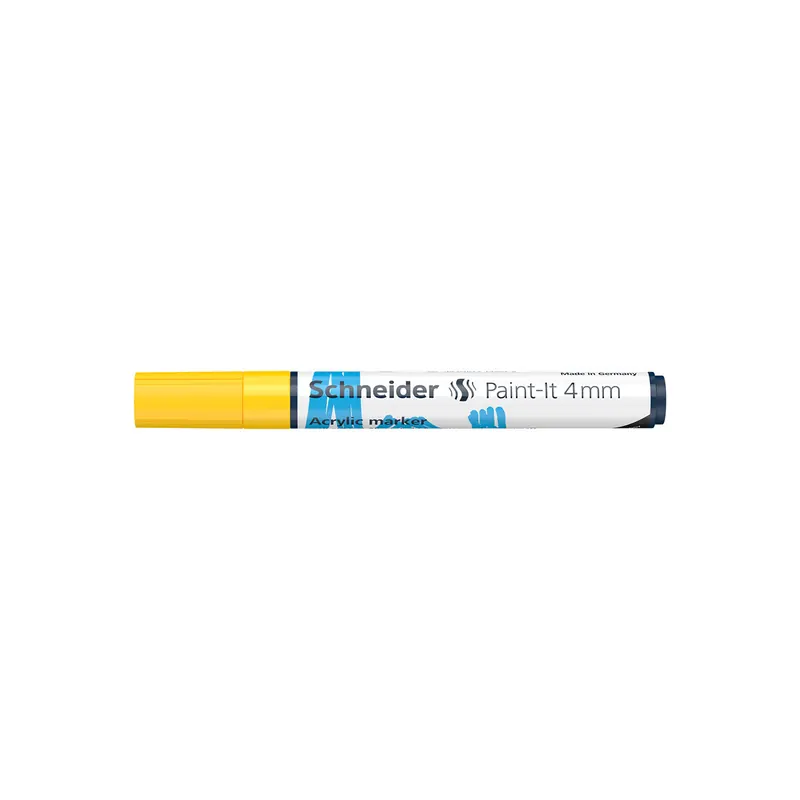 Acrylmarker Schneider Paint-It 320 1202 - gelb 4 mm Rundspitze permanent