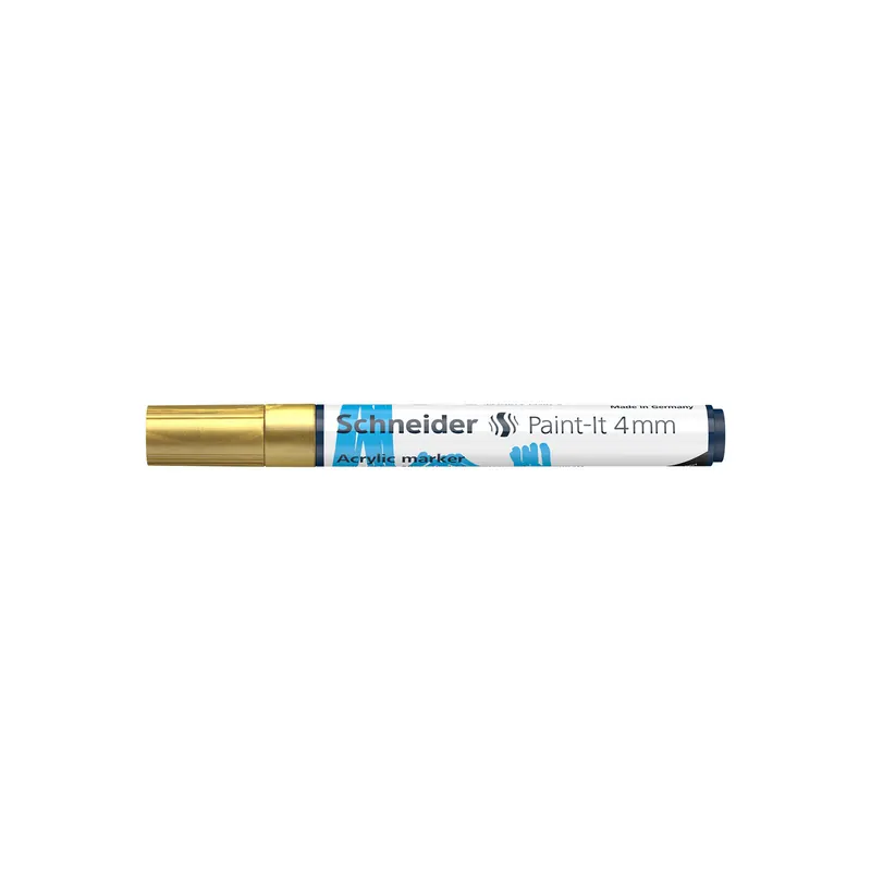 Acrylmarker Schneider Paint-It 320 1202 - gold 4 mm Rundspitze permanent