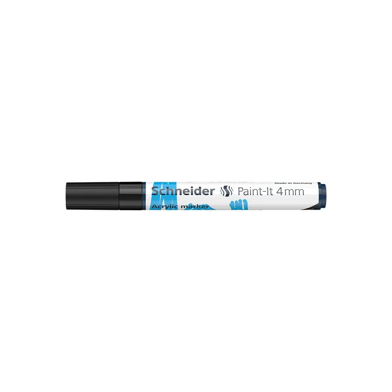 Acrylmarker Schneider Paint-It 320 1202 - schwarz 4 mm Rundspitze permanent