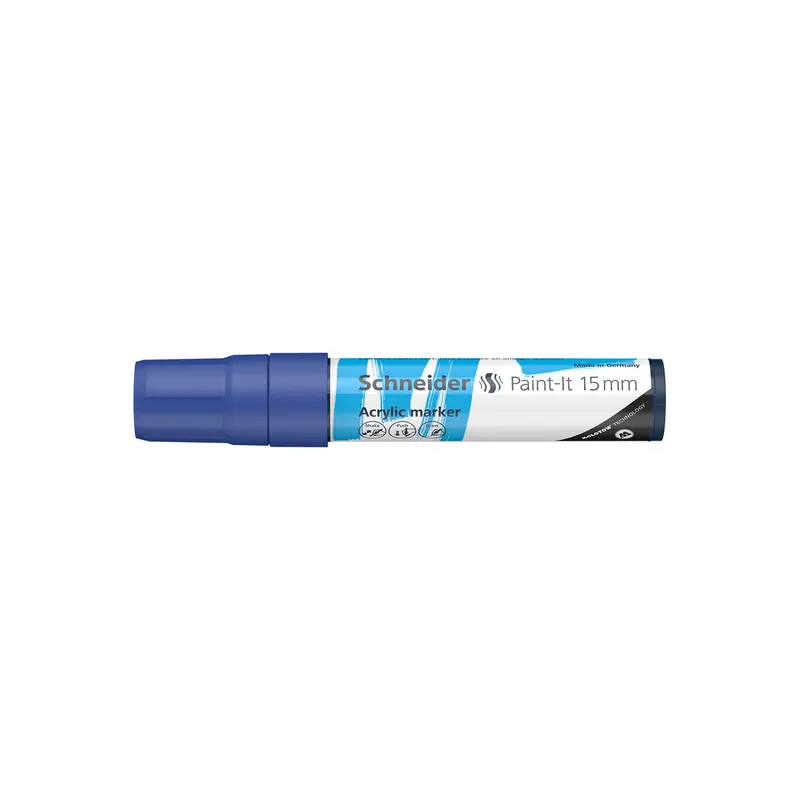 Acrylmarker Schneider Paint-It 330 1203 - blau 15 mm Rundspitze permanent