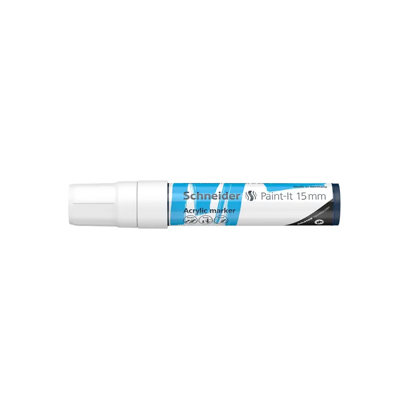 Acrylmarker Schneider Paint-It 330 1203 - weiß 15 mm Rundspitze permanent