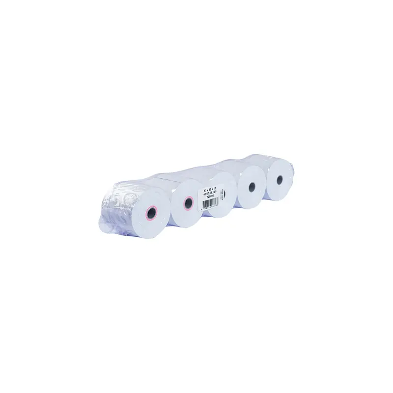 Additionsrolle Heipa 45057-30001 - 57 mm x 65 m x 12 mm weiß geeignet für alle gängigen Kassen und Tischrechner 60 g/m² Normalpapier holzfrei  Pckg/50