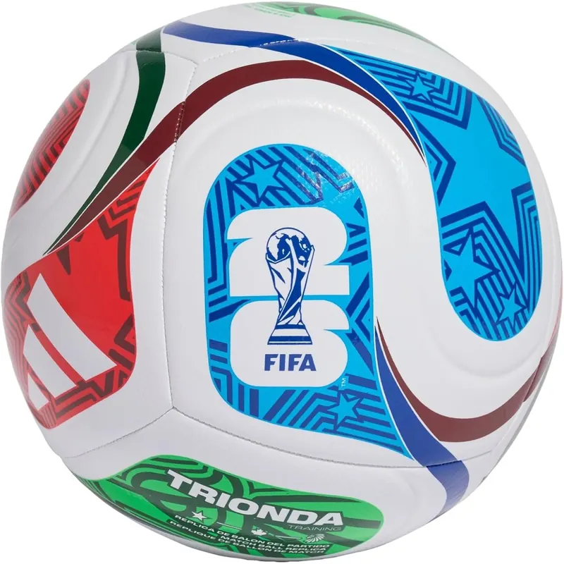 adidas Unisex FIFA World Cup 26™ Trionda Trainingsball White/Royal Blue/Solar Blue/Power Red 5