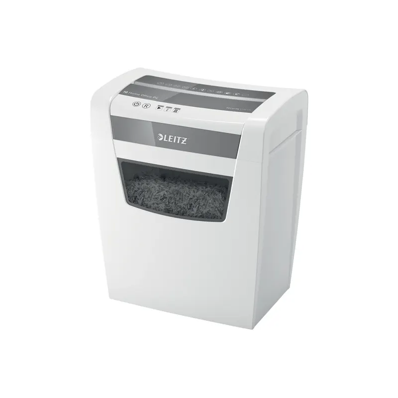 Aktenvernichter Leitz IQ Home Office 8009 - Partikelschnitt 4,0 x 28,0 mm S-Stufe P4 11 Blatt