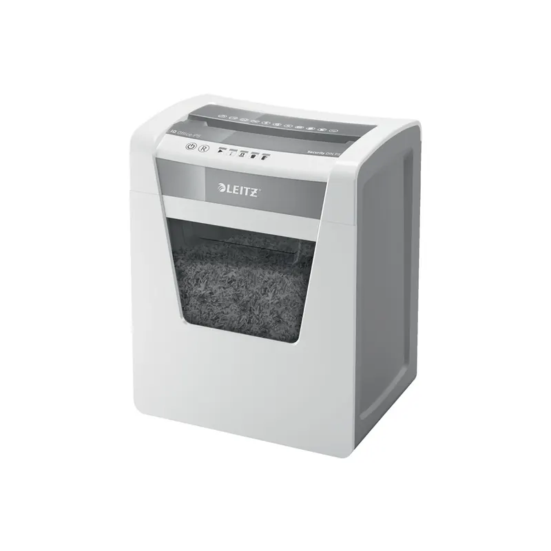 Aktenvernichter Leitz IQ Office 8002 - Partikelschnitt 4,0 x 28,0 mm S-Stufe P5 10 Blatt