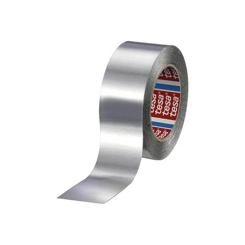 Aluminiumklebeband tesa 60670 - 50 mm x 50 m aluminium ohne Liner für Industrie/Gewerbe-Anwendungen  Pckg/24
