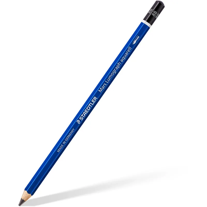 Aquarellbleistift Staedtler Mars Lumograph aquarell 100A - schwarz 2,5 mm 8B