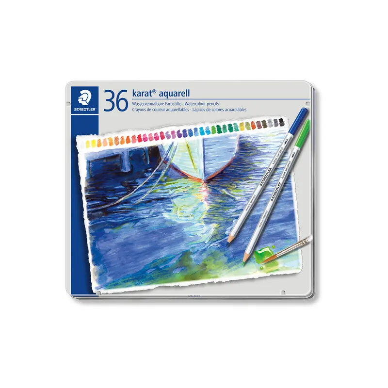 Aquarellstift Staedtler karat aquarell 125M36 - farbig sortiert 3 mm 36er-Set