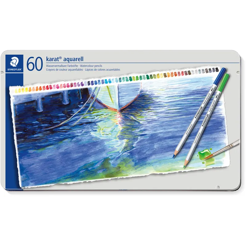 Aquarellstift Staedtler karat aquarell 125M60 - farbig sortiert 3 mm 60er-Set