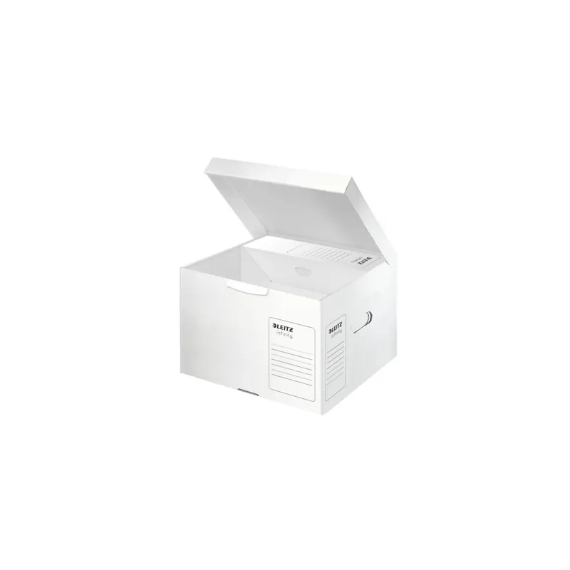 Archivbox Leitz Infinity 6103 - 350 x 265 x 320 mm weiß mit Klappdeckel FSC-Wellpappe