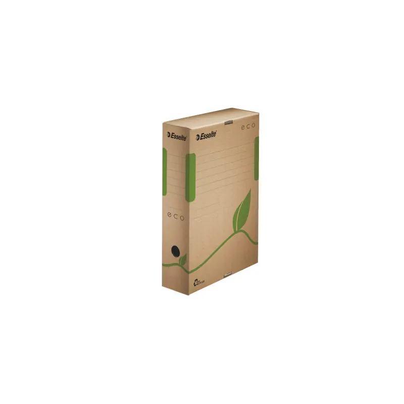 Archivschachtel Esselte Eco 623916 - A4 80 x 327 x 233 mm naturbraun Wellpappe Pckg/25