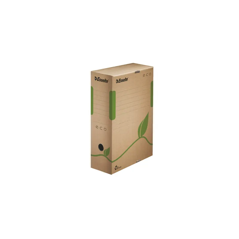 Archivschachtel Esselte Eco 623917 - A4 100 x 327 x 233 mm naturbraun Wellpappe Pckg/25