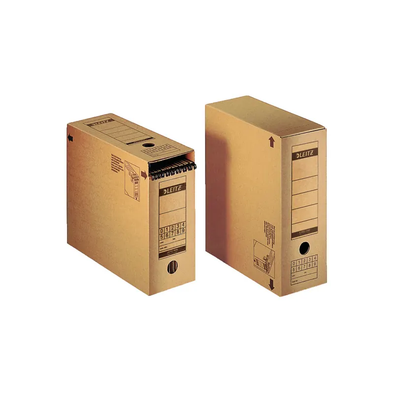 Archivschachtel Leitz Standard 6086 - A4 120 x 270 x 325 mm naturbraun Wellpappe
