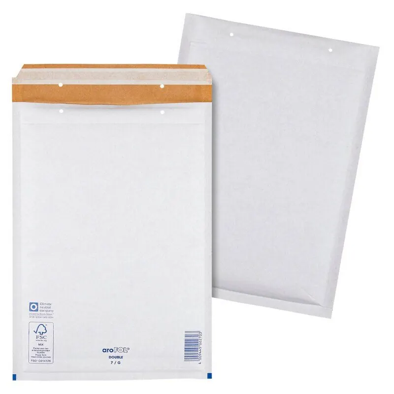 aroFOL® 375527  DOUBLE Luftpolstertaschen 7/G grau für DIN A4, 50 St.