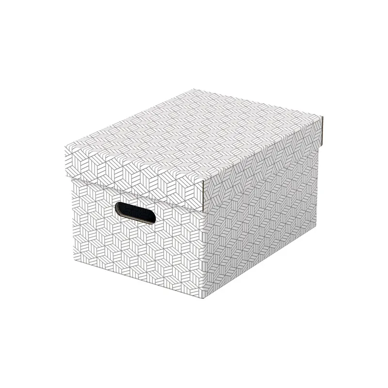 Aufbewahrungsbox Esselte Home 628282 - Mittel 265 x 205 x 365 mm weiß Wellpappe Pckg/3