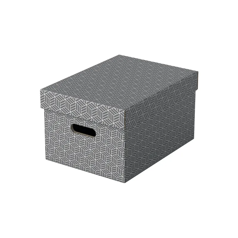 Aufbewahrungsbox Esselte Home 628283 - Mittel 265 x 205 x 365 mm grau Wellpappe Pckg/3