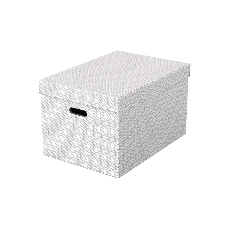 Aufbewahrungsbox Esselte Home 628286 - Groß 355 x 305 x 510 mm weiß Wellpappe Pckg/3