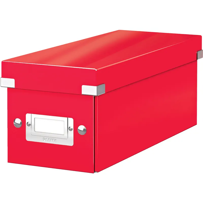 Aufbewahrungsbox Leitz Click & Store 6041 - Klein 143 x 136 x 352 mm rot Graukarton