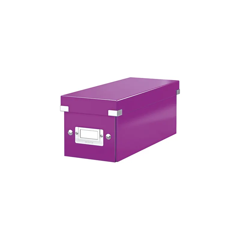 Aufbewahrungsbox Leitz Click & Store 6041 - Klein 143 x 136 x 352 mm violett Graukarton