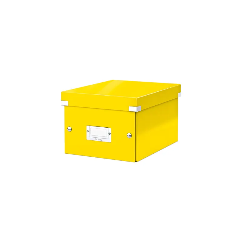 Aufbewahrungsbox Leitz Click & Store 6043 - Klein 220 x 160 x 282 mm gelb Graukarton