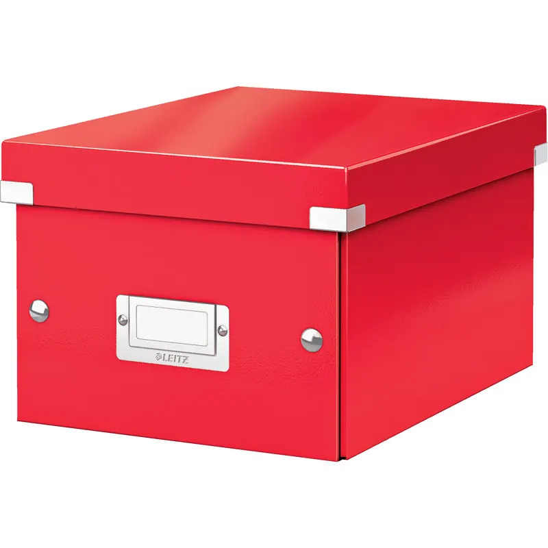 Aufbewahrungsbox Leitz Click & Store 6043 - Klein 220 x 160 x 282 mm rot Graukarton