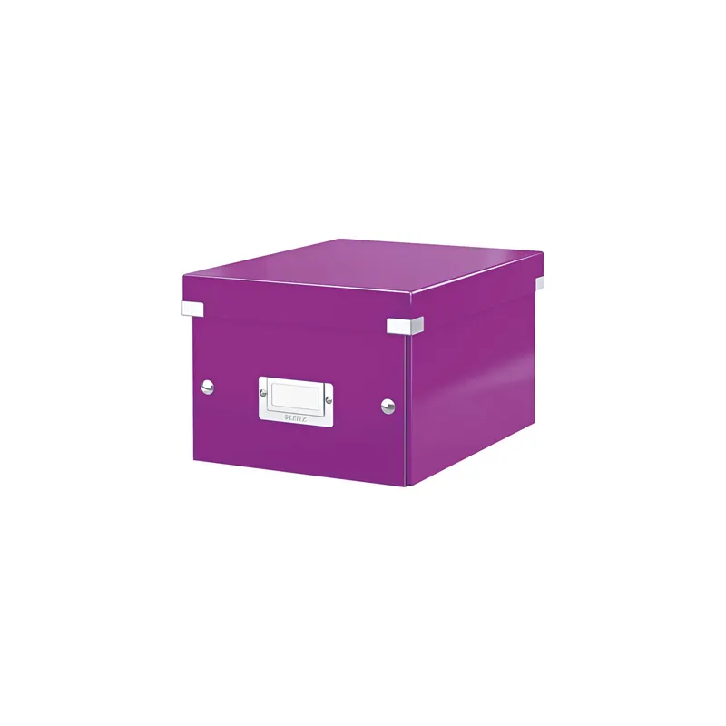 Aufbewahrungsbox Leitz Click & Store 6043 - Klein 220 x 160 x 282 mm violett Graukarton