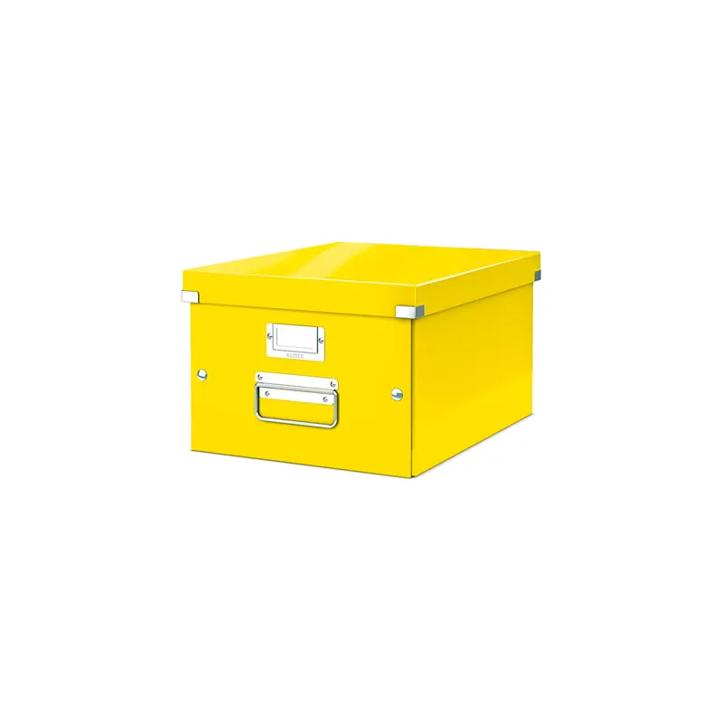 Aufbewahrungsbox Leitz Click & Store 6044 - Mittel 281 x 200 x 370 mm gelb Graukarton