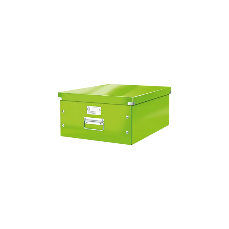 Aufbewahrungsbox Leitz Click & Store 6045 - Groß 369 x 200 x 482 mm grün Graukarton