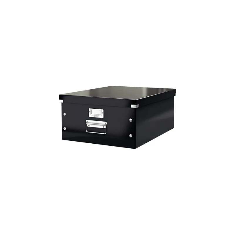 Aufbewahrungsbox Leitz Click & Store 6045 - Groß 369 x 200 x 482 mm schwarz Graukarton