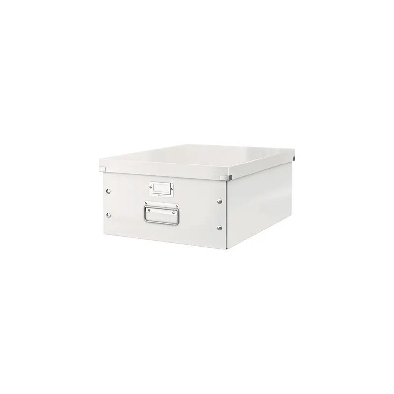 Aufbewahrungsbox Leitz Click & Store 6045 - Groß 369 x 200 x 482 mm weiß Graukarton