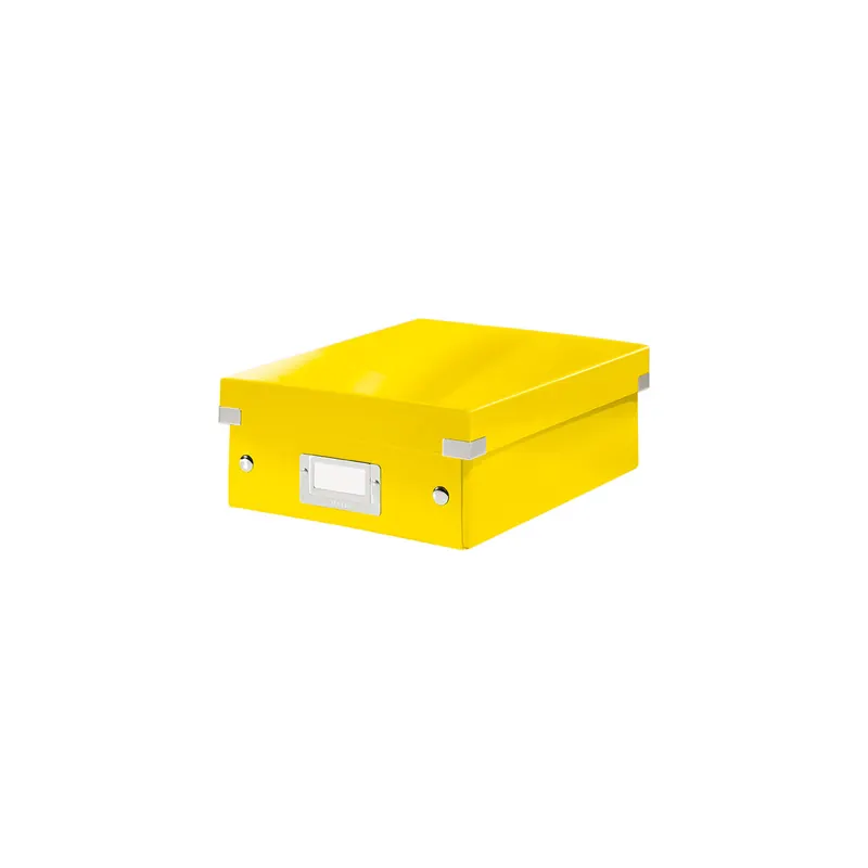 Aufbewahrungsbox Leitz Click & Store 6057 - Klein 220 x 100 x 282 mm gelb Graukarton