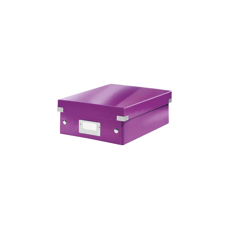 Aufbewahrungsbox Leitz Click & Store 6057 - Klein 220 x 100 x 282 mm violett Graukarton