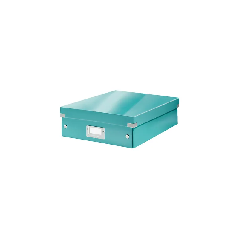 Aufbewahrungsbox Leitz Click & Store 6058 - Mittel 281 x 100 x 370 mm eisblau Graukarton