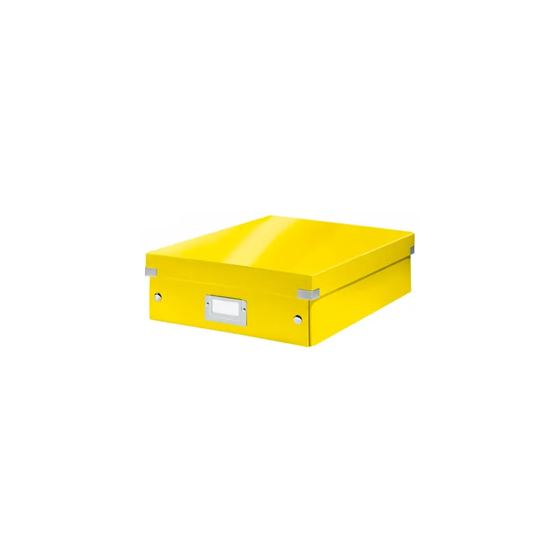 Aufbewahrungsbox Leitz Click & Store 6058 - Mittel 281 x 100 x 370 mm gelb Graukarton