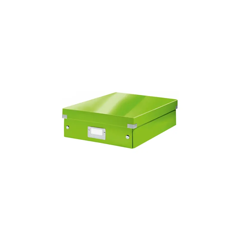 Aufbewahrungsbox Leitz Click & Store 6058 - Mittel 281 x 100 x 370 mm grün Graukarton