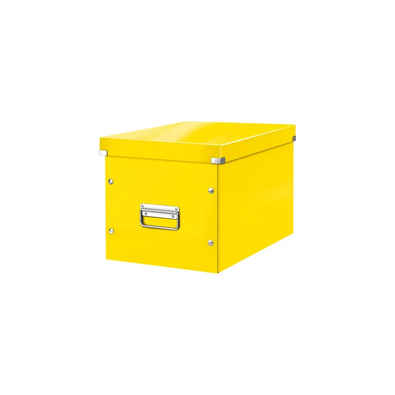 Aufbewahrungsbox Leitz Click & Store 6108 - Groß 320 x 310 x 360 mm gelb Hartpappe