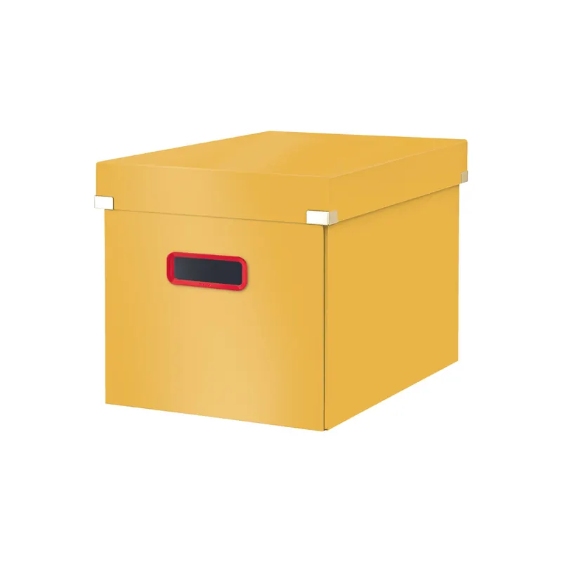 Aufbewahrungsbox Leitz Click & Store Cosy 5347 - Groß 320 x 310 x 360 mm gelb Karton