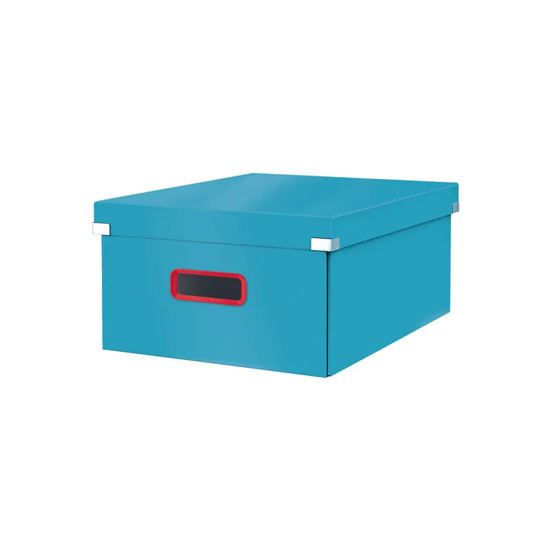 Aufbewahrungsbox Leitz Click & Store Cosy 5349 - Groß 369 x 200 x 482 mm blau Karton