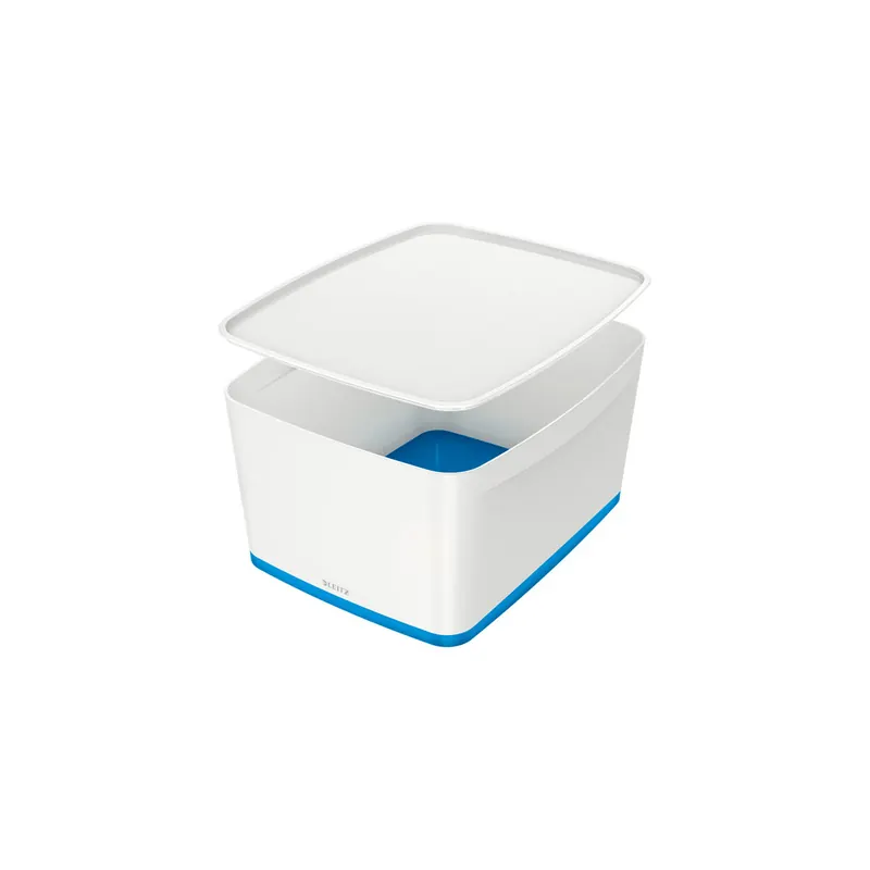 Aufbewahrungsbox Leitz MyBox 5216 - Groß 388 x 198 x 385 mm weiß/blau ABS-Kunststoff