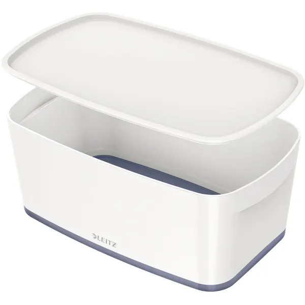 Aufbewahrungsbox Leitz MyBox 5229 - Klein 318 x 128 x 191 mm weiß/grau ABS-Kunststoff