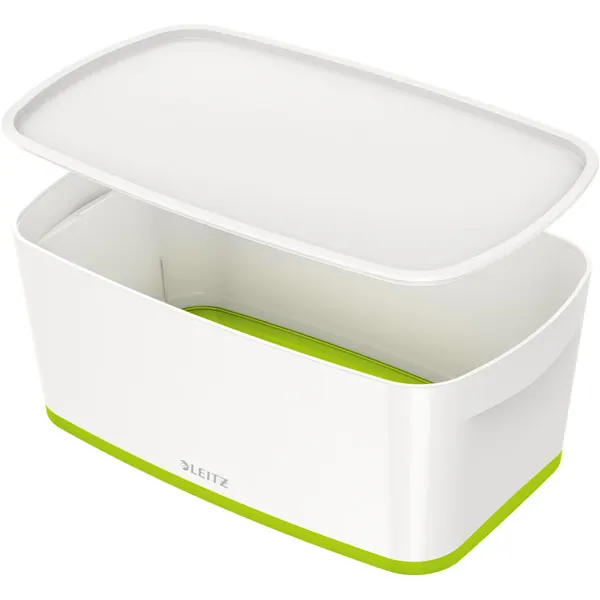 Aufbewahrungsbox Leitz MyBox 5229 - Klein 318 x 128 x 191 mm weiß/hellgrün ABS-Kunststoff
