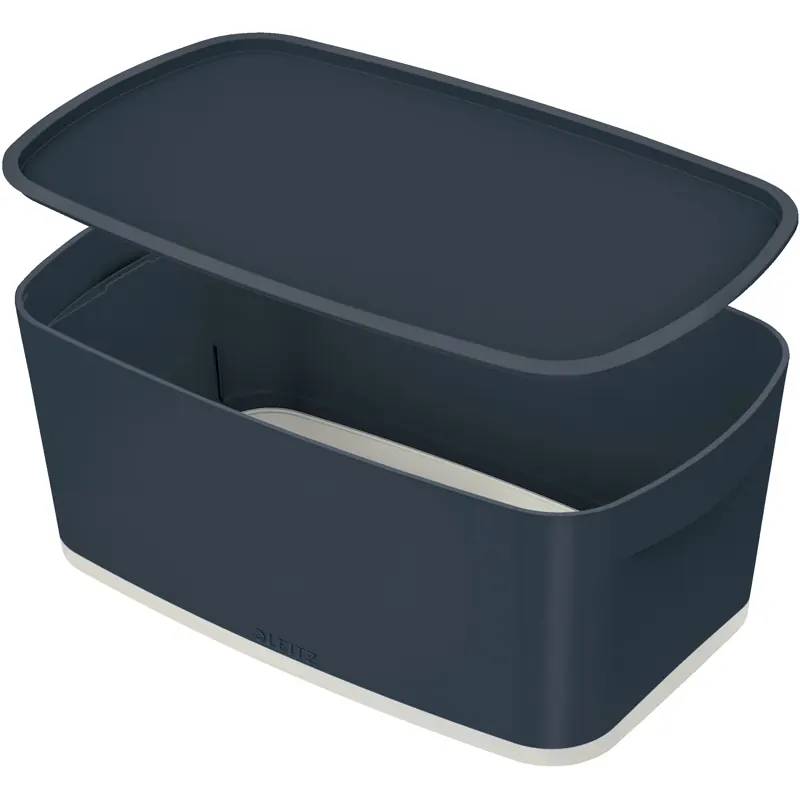 Aufbewahrungsbox Leitz MyBox Cosy 5263 - Klein 318 x 128 x 191 mm grau/hellgrau ABS-Kunststoff