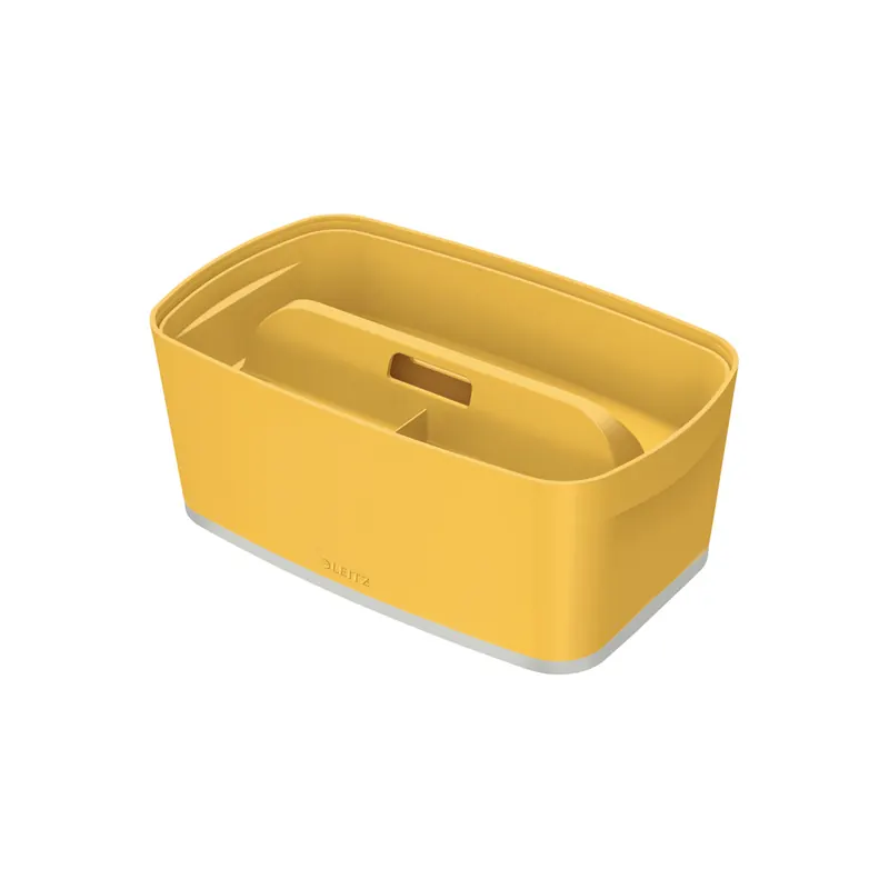 Aufbewahrungsbox Leitz MyBox Cosy 5267 - Klein 318 x 128 x 191 mm gelb/hellgrau ABS-Kunststoff