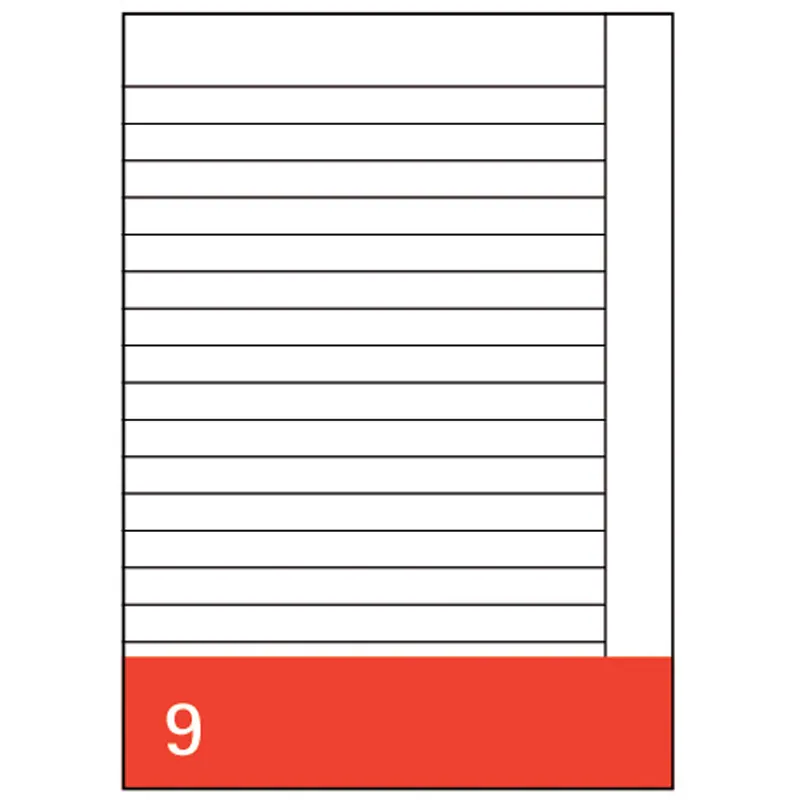 Aufgabenbogen Staufen Style 734063609 - A4/A5 gefalzt Lineatur09 10 mm mit Rand liniert klimaneutral extraweißes Qualitätspapier 80 g/qm² Pckg/250