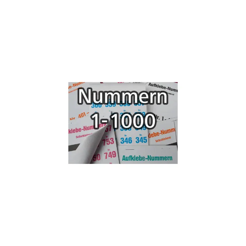 Aufklebenummern 1 - 2000