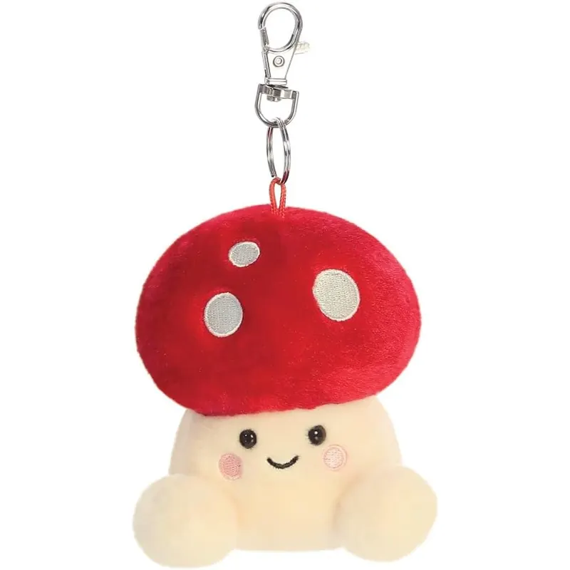 AURORA 26629 Palm Pals Amanita Pilz zum Anklippen, 10 cm, Plüschtier, rot & beige, 34063