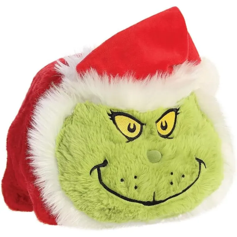 Aurora, 26677 Spudsters Santa Grinch Plüschtier, 25,4 cm, Rot und Grün