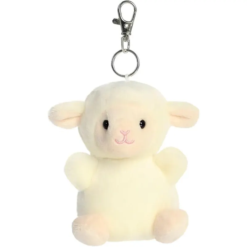 Aurora 26725  Palm Pals Woolly Lamb Clip-On, 10 cm, Plüschtier, weiß, 34139